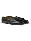 Brushed Leather Loafers Black - PRADA - BALAAN 1