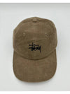 Graffiti Cord Low Pro Ball Cap Dark Khaki - STUSSY - BALAAN 3