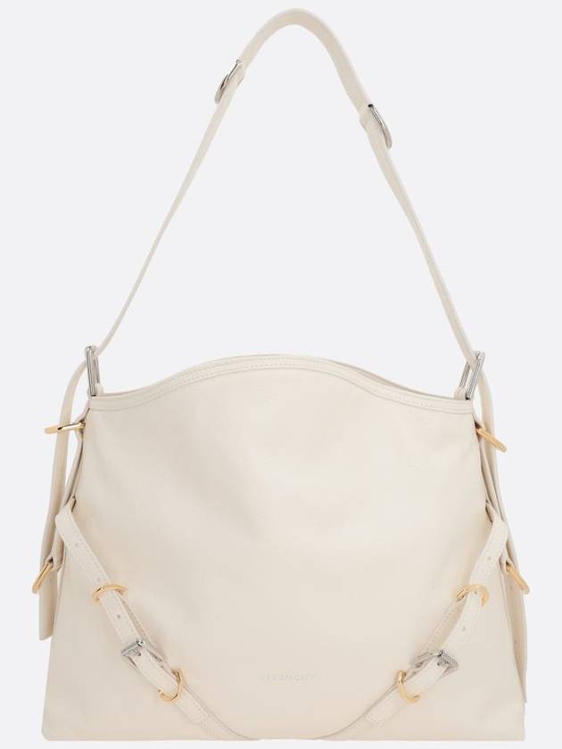 Voyou Medium Leather Shoulder Bag Ivory - GIVENCHY - BALAAN 2