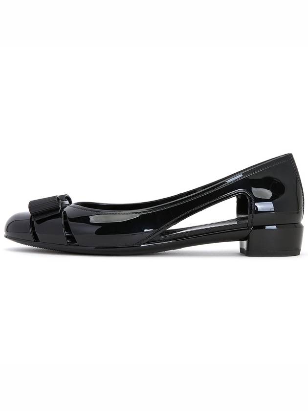 Vara Bow Jelly Ballet Flat Black - SALVATORE FERRAGAMO - BALAAN 5