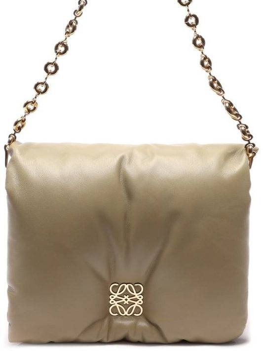 Women's Goya Puffer Chain Shoulder Bag - LOEWE - BALAAN 2