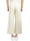 Cotton Wide Pants White - MONCLER - BALAAN 5