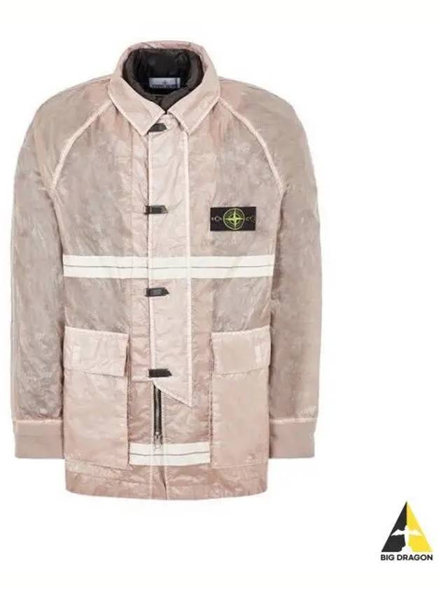 Microfelt Ripstop Cover Down Jacket Rose Quartz - STONE ISLAND - BALAAN 2