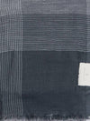 Check Pattern Silk Blend Scarf Grey - BRUNELLO CUCINELLI - BALAAN 4