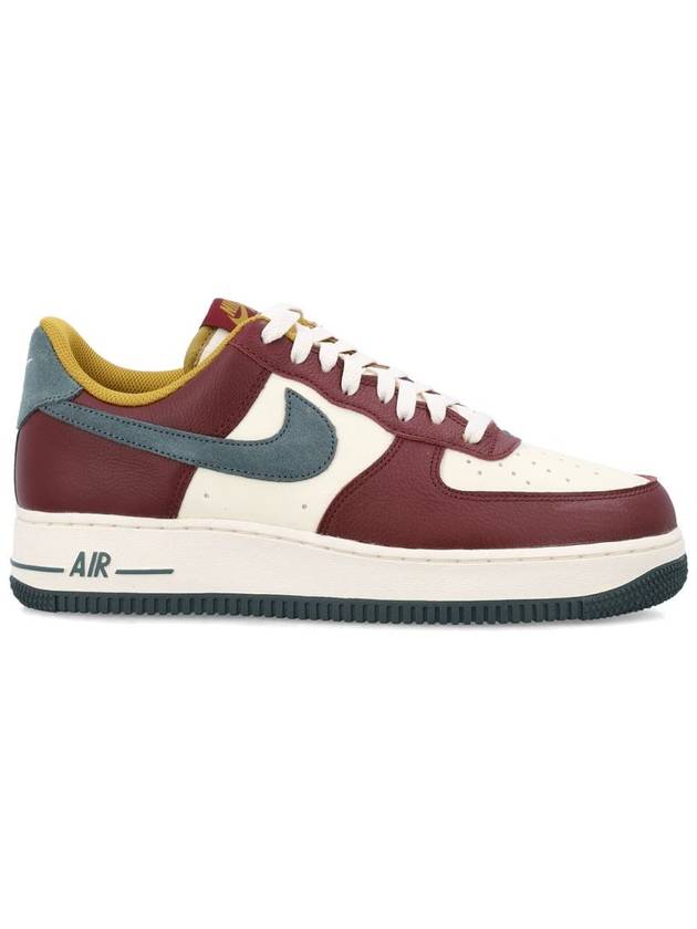 Men's Air Force 1 07 LV8 Low Top Sneakers Coconut Milk Red - NIKE - BALAAN 2