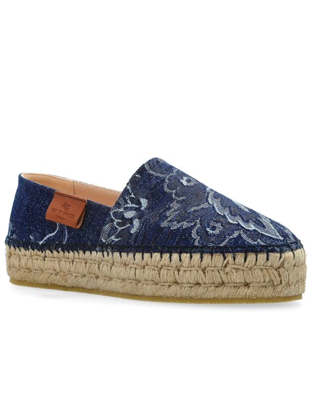 Etro Platform Espadrilles, Women's, Navy Blue - ETRO - BALAAN 4