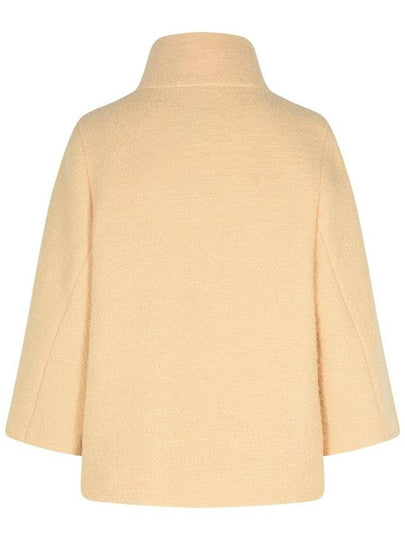 Fay Pink Wool Blend Cape - FAY - BALAAN 2