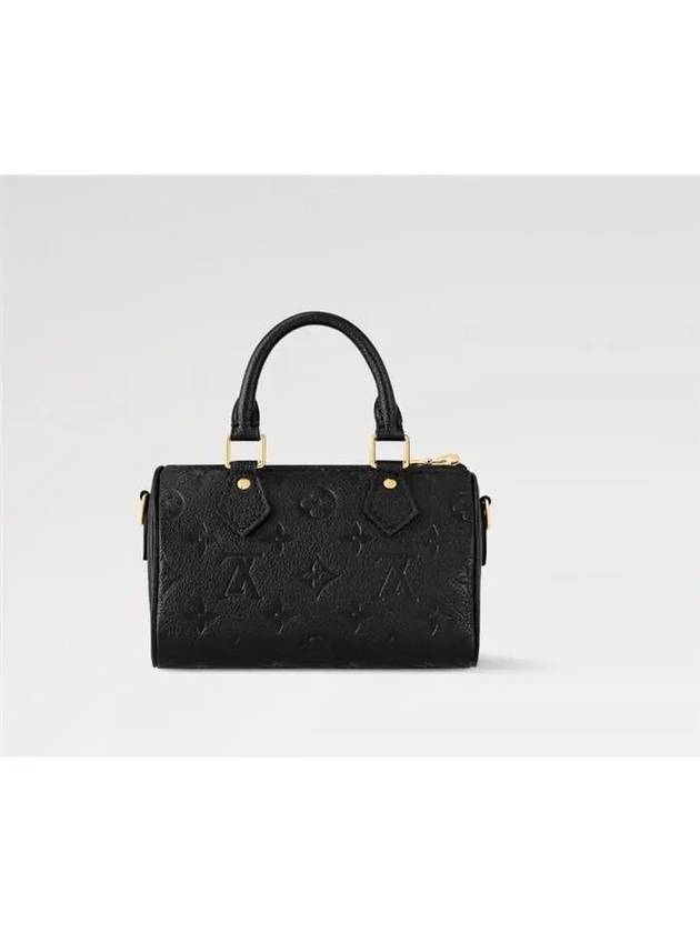 Nano Speedy Monogram Leather Tote Bag Black - LOUIS VUITTON - BALAAN 8