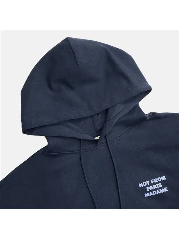 Drol de Monsieur Hooded Long Sleeves Logo Navy HO101 NYNAVY - DROLE DE MONSIEUR - BALAAN 3