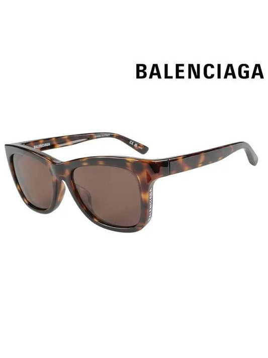 Eyewear Square Sunglasses Havana Brown - BALENCIAGA - BALAAN.