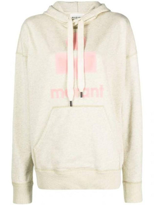 MANSEL Logo Overfit Hoodie Light Yellow Powder SW0001FA A1M07E LYPO - ISABEL MARANT ETOILE - BALAAN 1