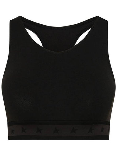 Laceback Bra Top Black - GOLDEN GOOSE - BALAAN 1