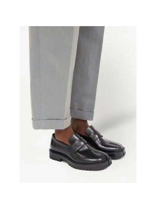 Leather Tabi Loafers Black - MAISON MARGIELA - BALAAN 5