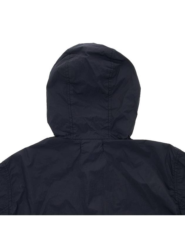 Crinkle Wappen Patch Hooded Jacket Navy - STONE ISLAND - BALAAN 9