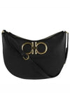 Maxi G Shoulder Bag Black - SALVATORE FERRAGAMO - BALAAN 2