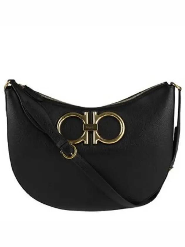 Maxi G Shoulder Bag Black - SALVATORE FERRAGAMO - BALAAN 2