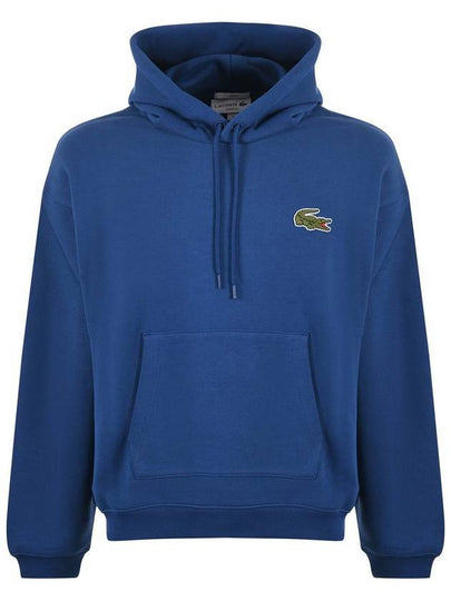 Loose Fit Hoodie Navy Blue - LACOSTE - BALAAN 2