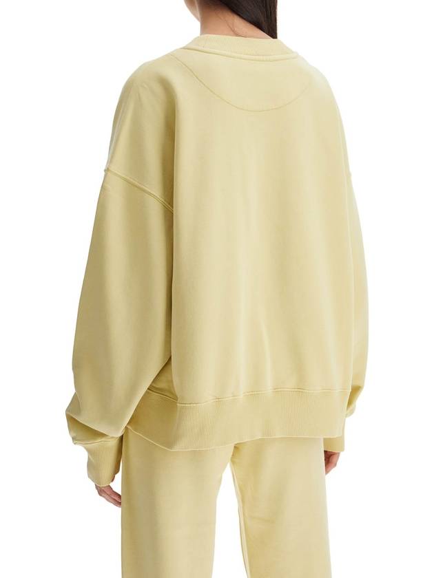 oversized hoodie fade dusty yellow in cotton - THE ATTICO - BALAAN 3