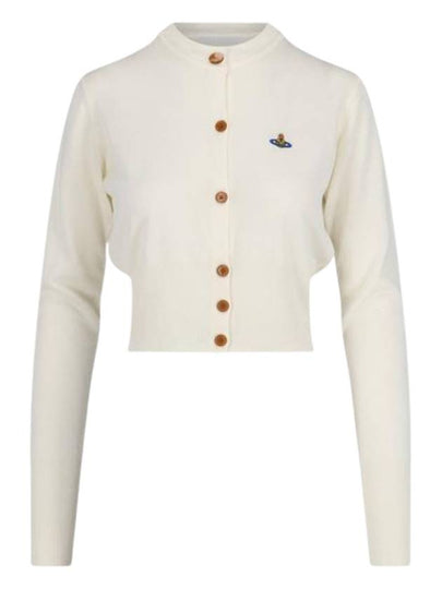 Bea Cropped Cardigan Cream - VIVIENNE WESTWOOD - BALAAN 2