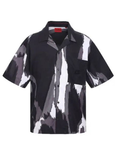 graphic print casual overshirt - HUGO BOSS - BALAAN 1