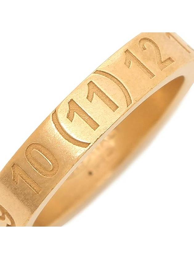 Numerical Engraved Logo Ring Gold - MAISON MARGIELA - BALAAN 3