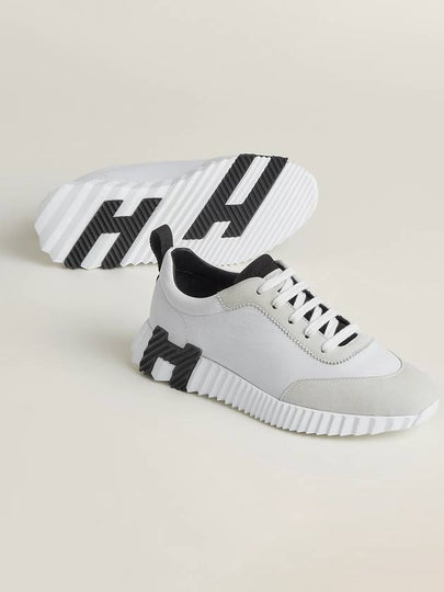 Bouncing Low Top Sneakers Blanc Noir - HERMES - BALAAN 2