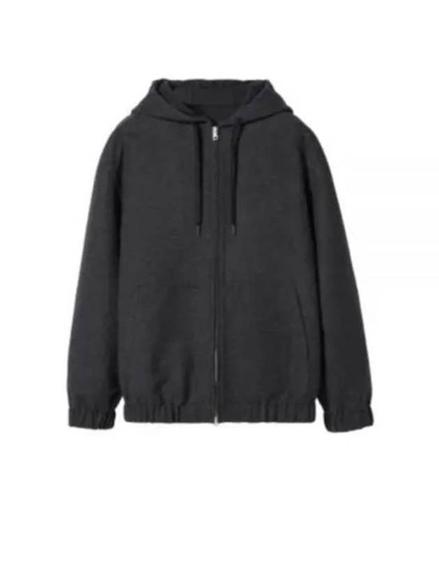 Script Jacquard Wool Zip-Up Hoodie Grey - GUCCI - BALAAN 2