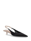 Women's Cherish Sling Back Pumps Heels Black - SAINT LAURENT - BALAAN 3