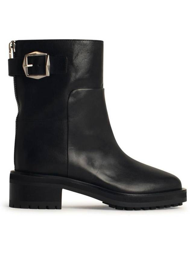 Jimmy Choo 'Brooklyn' Black Leather Ankle Boots - JIMMY CHOO - BALAAN 1