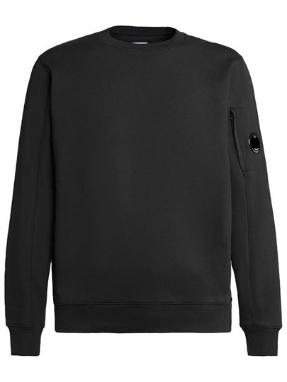 Diagonal Raised Fleece Sweatshirt Black - CP COMPANY - BALAAN 2