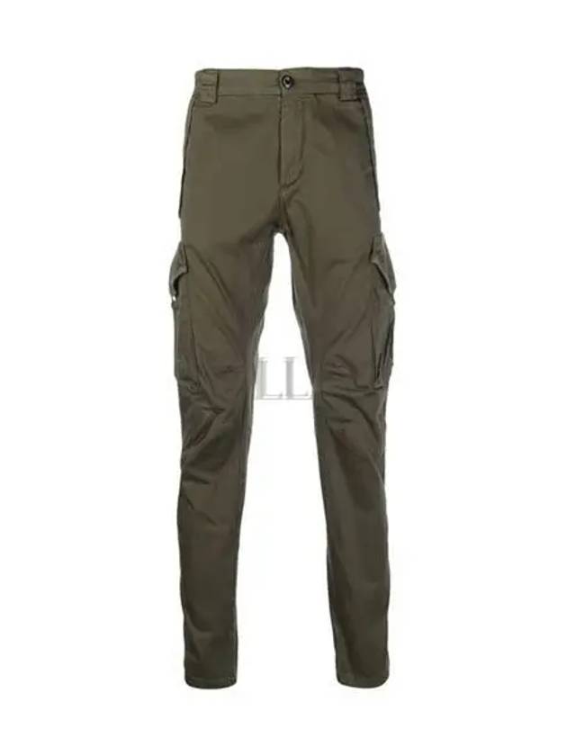 Stretch Satin Utility Cargo Lens Straight Pants Ivy Green - CP COMPANY - BALAAN 2