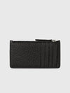 Stitched Zipper Long Card Wallet Black - MAISON MARGIELA - BALAAN 3