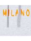 Milan Logo Hoodie Gray 3340MM515F - MSGM - BALAAN 9