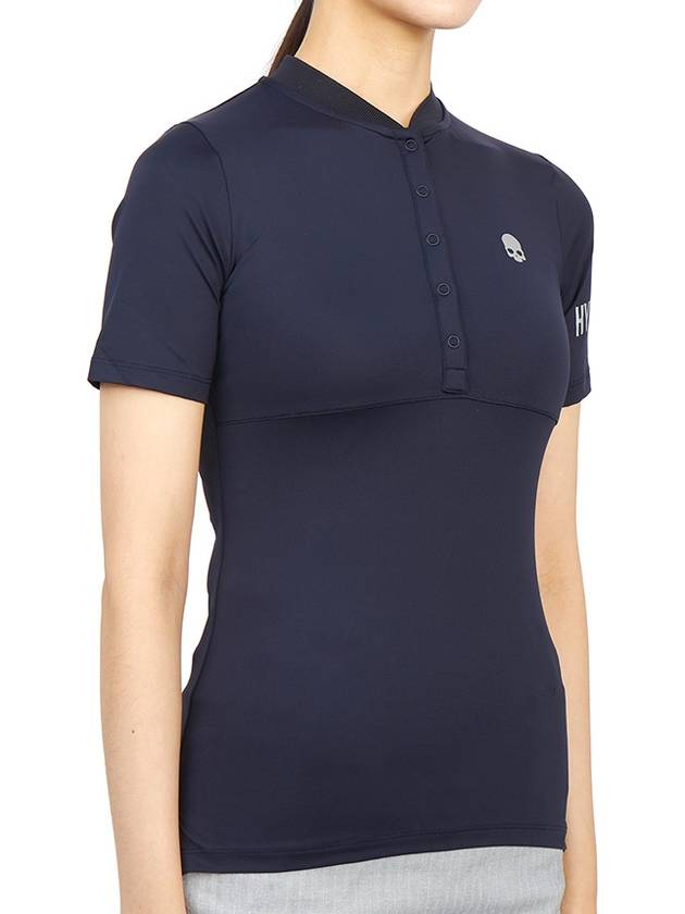Women's Golf Serafino Classic Short Sleeve PK Shirt Navy - HYDROGEN - BALAAN 4