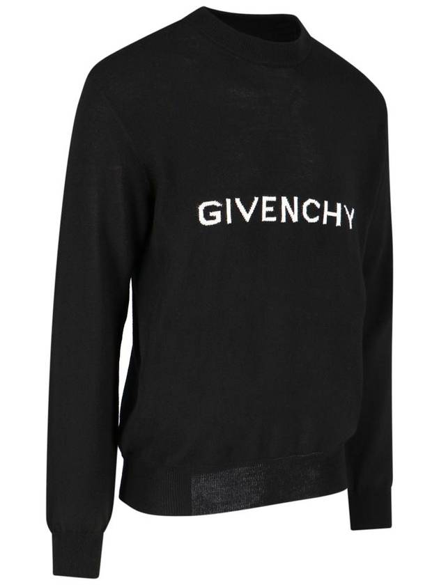 Archetype Crew Neck Wool Knit Top Black - GIVENCHY - BALAAN 4