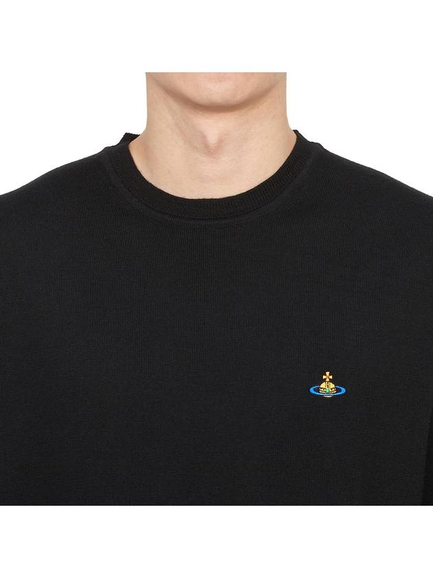 Alex Orb Embroidered Crewneck Knit Top Black - VIVIENNE WESTWOOD - BALAAN 6