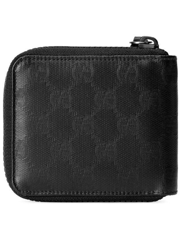 GG Crystal Zipper Card Case Black Canvas 780173FAC901088 - GUCCI - BALAAN 6