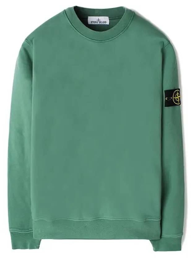 Compass Patch Cotton Sweatshirt Sage Green - STONE ISLAND - BALAAN 2