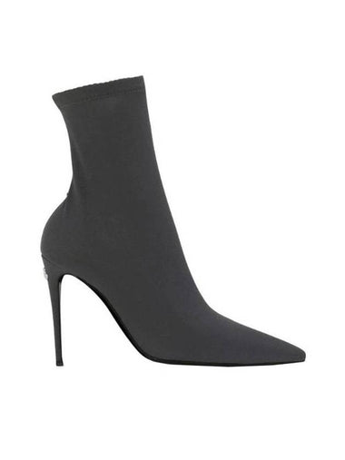 Women's Stretch Jersey Ankle Boots Gray - DOLCE&GABBANA - BALAAN 1