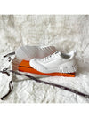 Bouncing Sneakers Mesh Suede Goatskin Blanc - HERMES - BALAAN 3