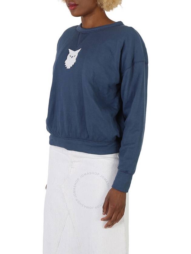 Animal Logo Cotton Sweatshirt Blue - MAISON MARGIELA - BALAAN 3