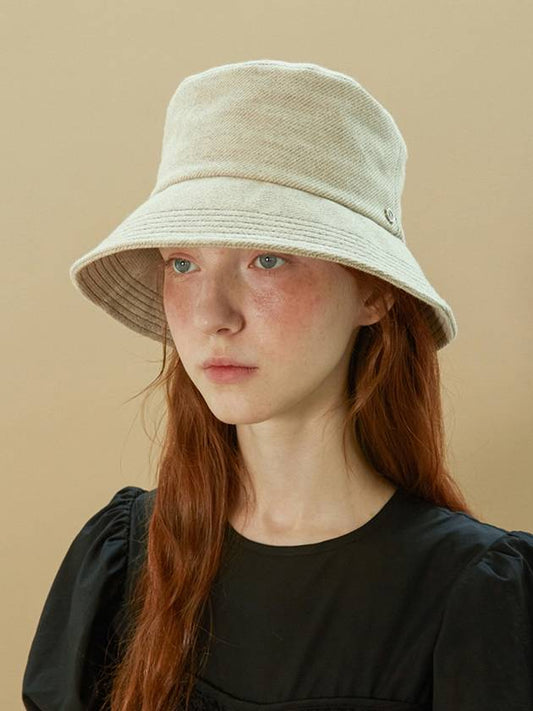 Classic Bucket Hat Ivory - BROWN HAT - BALAAN 1