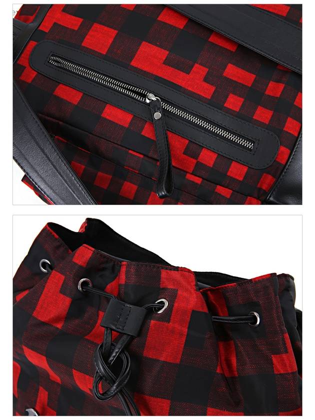 S Check Pattern Backpack BBO107 9740 1097 - NEIL BARRETT - BALAAN 8