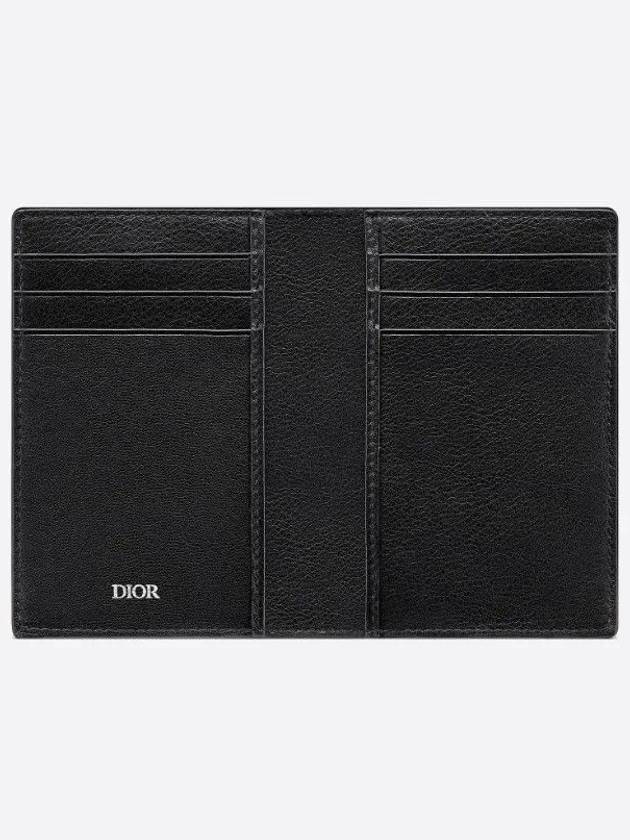 CD Icon Grained Calfskin Card Wallet Black - DIOR - BALAAN 3