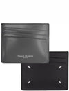 Stitch Polish Logo Leather Card Wallet Black - MAISON MARGIELA - BALAAN 2