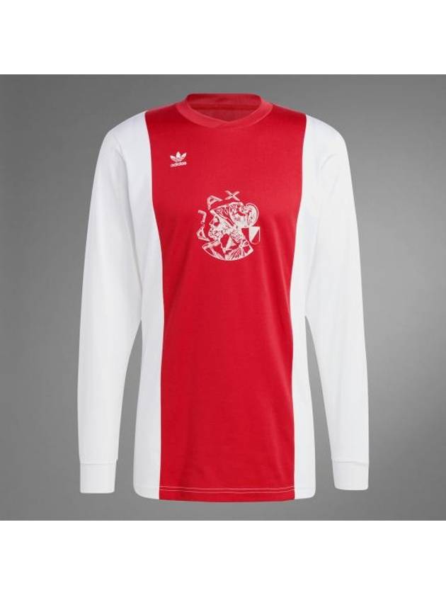 Ajax Amsterdam OG Jersey Long Sleeve T Shirt Red - ADIDAS - BALAAN 2