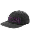 LOVE IS ALL WASHED CAP in charcoal - MYDEEPBLUEMEMORIES - BALAAN 3