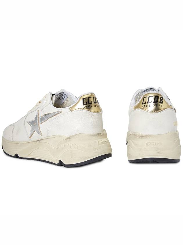 Running Sole In Nappa With Silver Star And Gold Leather Heel Tab Sneakers White - GOLDEN GOOSE - BALAAN 8