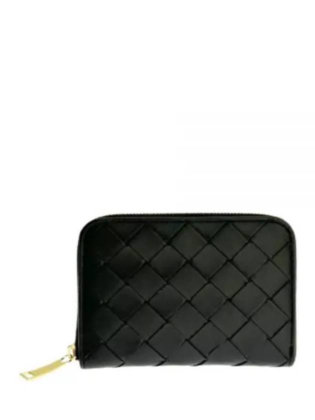 Zipper Intrecciato Card Wallet Black - BOTTEGA VENETA - BALAAN 2