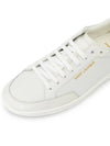 Court Classic Perforated Leather Low Top Sneakers White - SAINT LAURENT - BALAAN 8